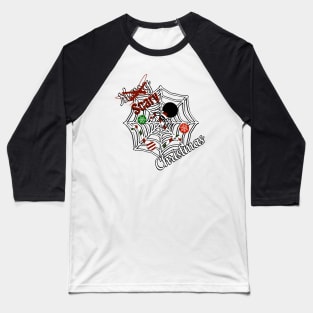 Scary Christmas Web Baseball T-Shirt